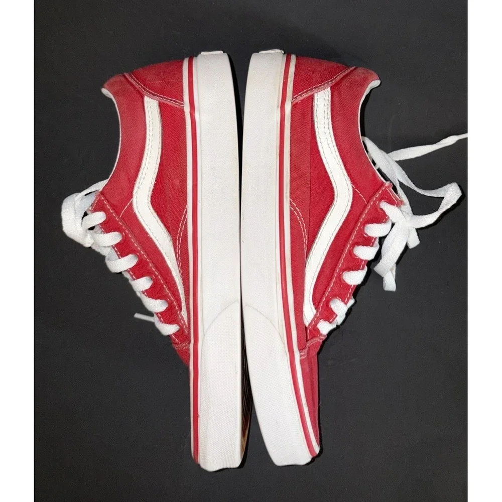 Size 6 Mens Size 7.5 women- VANS Old Skool Racing Red